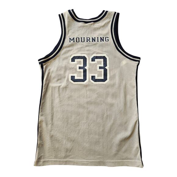 Nike Georgetown #33 Alonzo Mourning Jersey Men’s Sz 48/XL Gray Vintage 90s - Picture 2 of 6